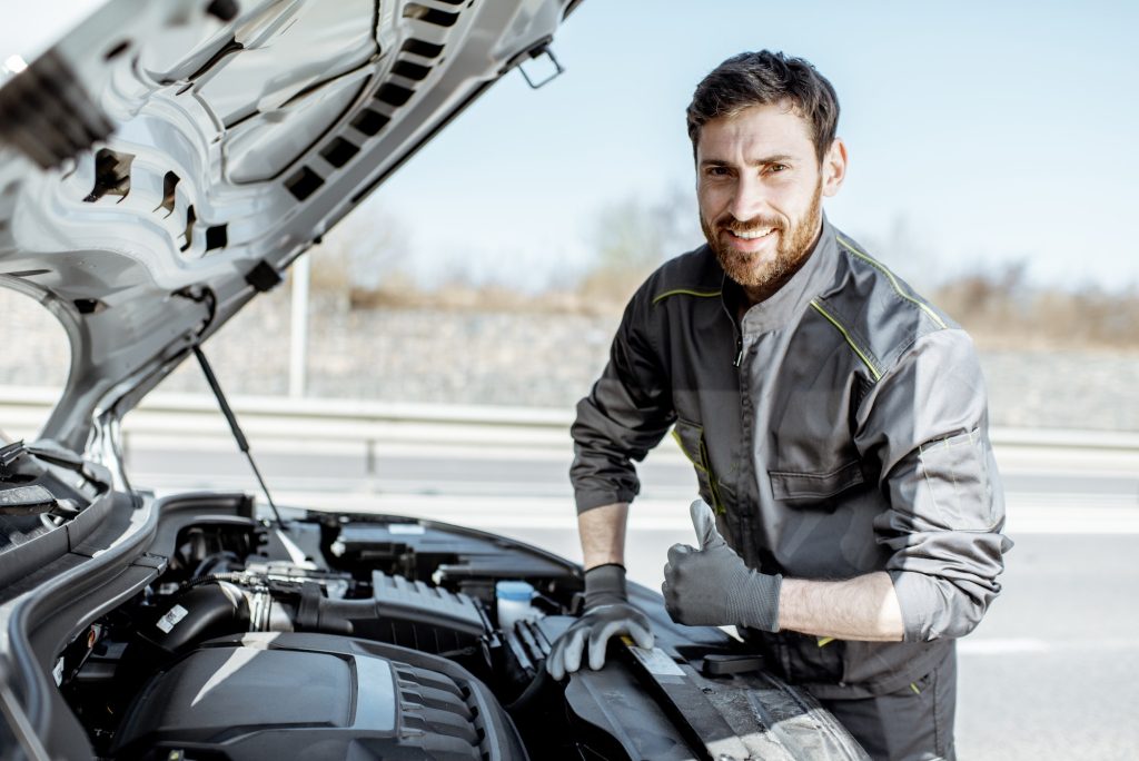 Auto mechanic portrait